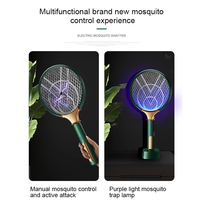 The Hand-Held Hunter — Electric Racket + UV Lamp