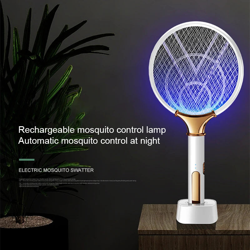 The Hand-Held Hunter — Electric Racket + UV Lamp