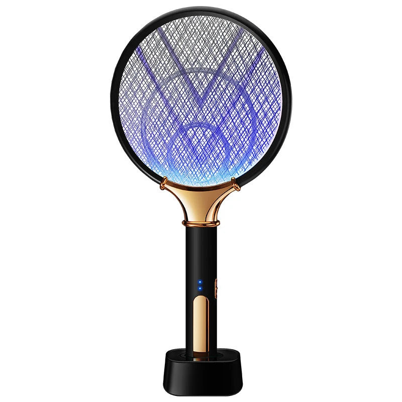 The Hand-Held Hunter — Electric Racket + UV Lamp