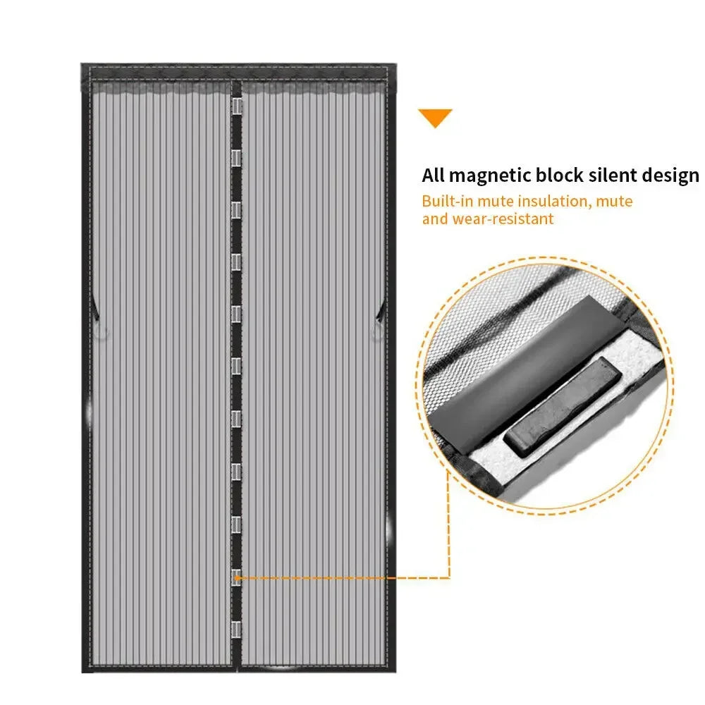 Magnetic Mesh Screen Door