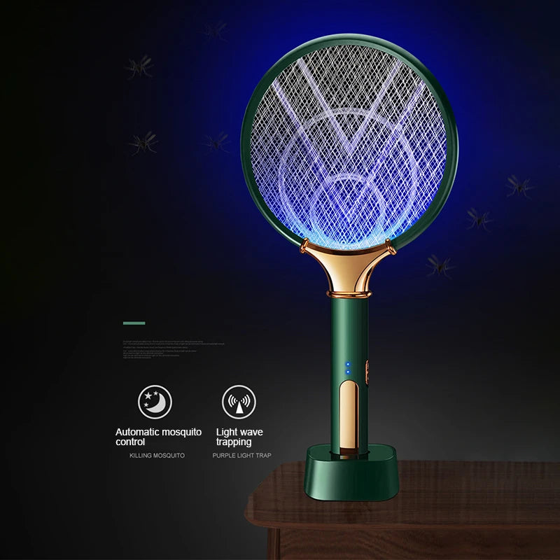 The Hand-Held Hunter — Electric Racket + UV Lamp