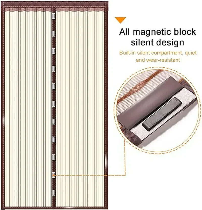 Magnetic Mesh Screen Door