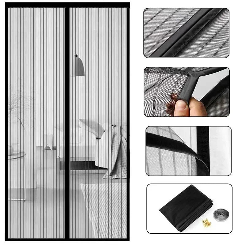 Magnetic Mesh Screen Door