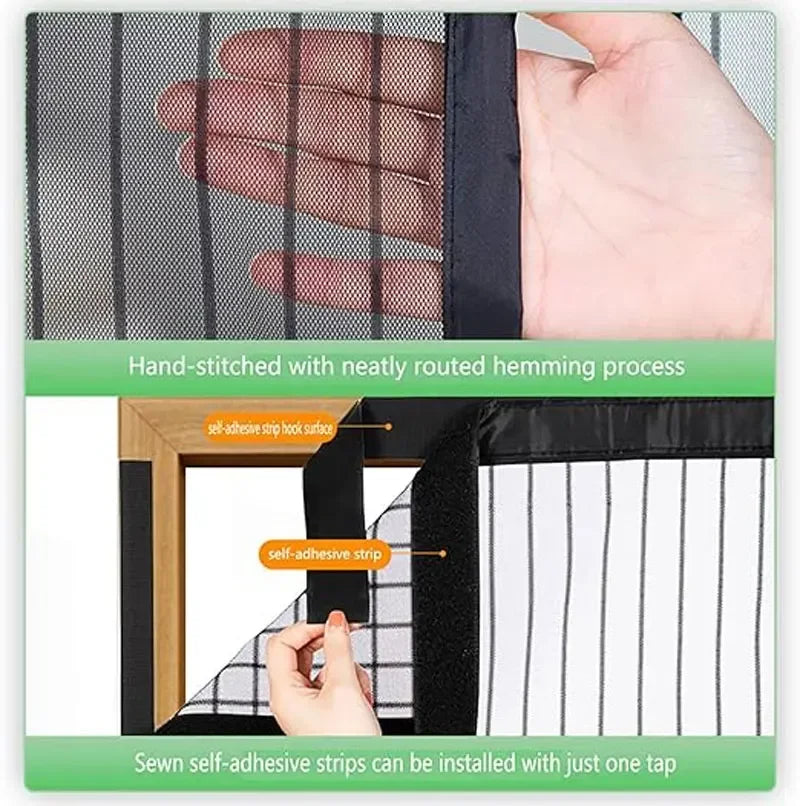 Magnetic Mesh Screen Door