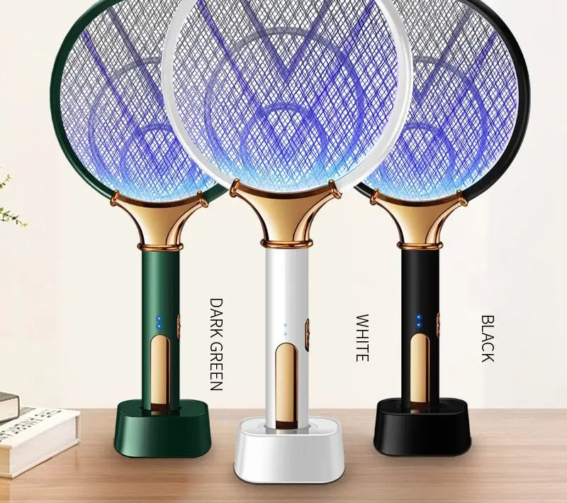 The Hand-Held Hunter — Electric Racket + UV Lamp